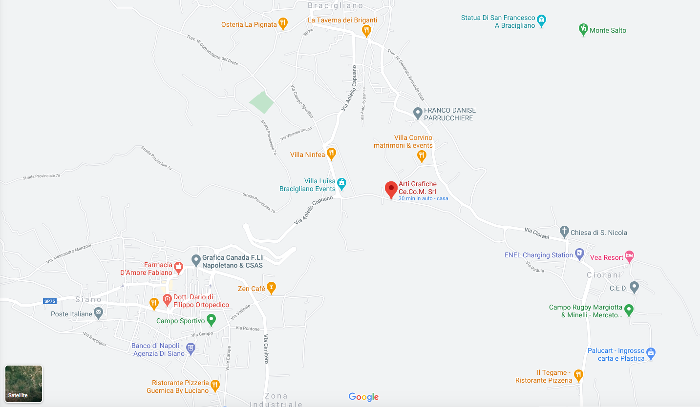 Come raggiungerci con Google map